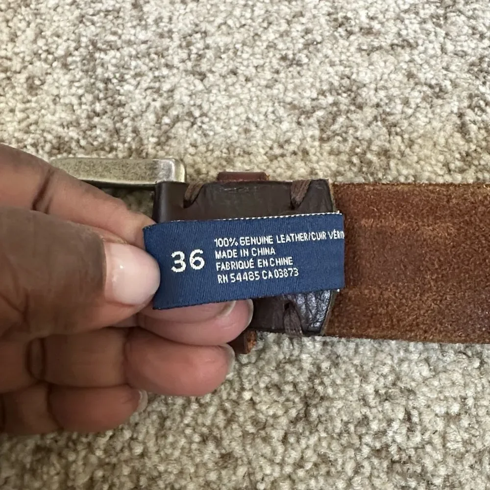 AEO Brown Leather Men’s Belt 36